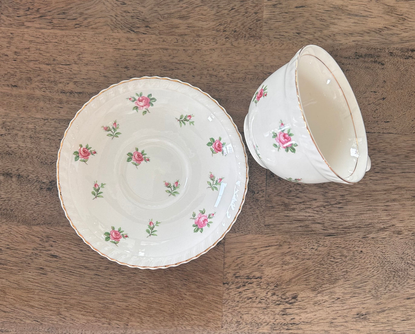Tasse à thé vintage Johnson Bros anglaise avec soucoupe | Porcelaine Made in England