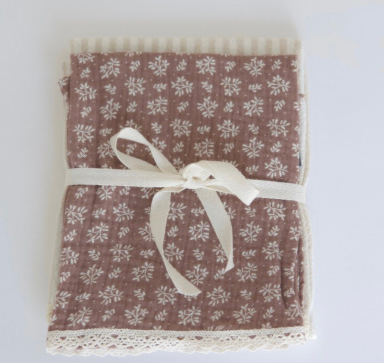 Linges à vaisselle en mousseline et coton