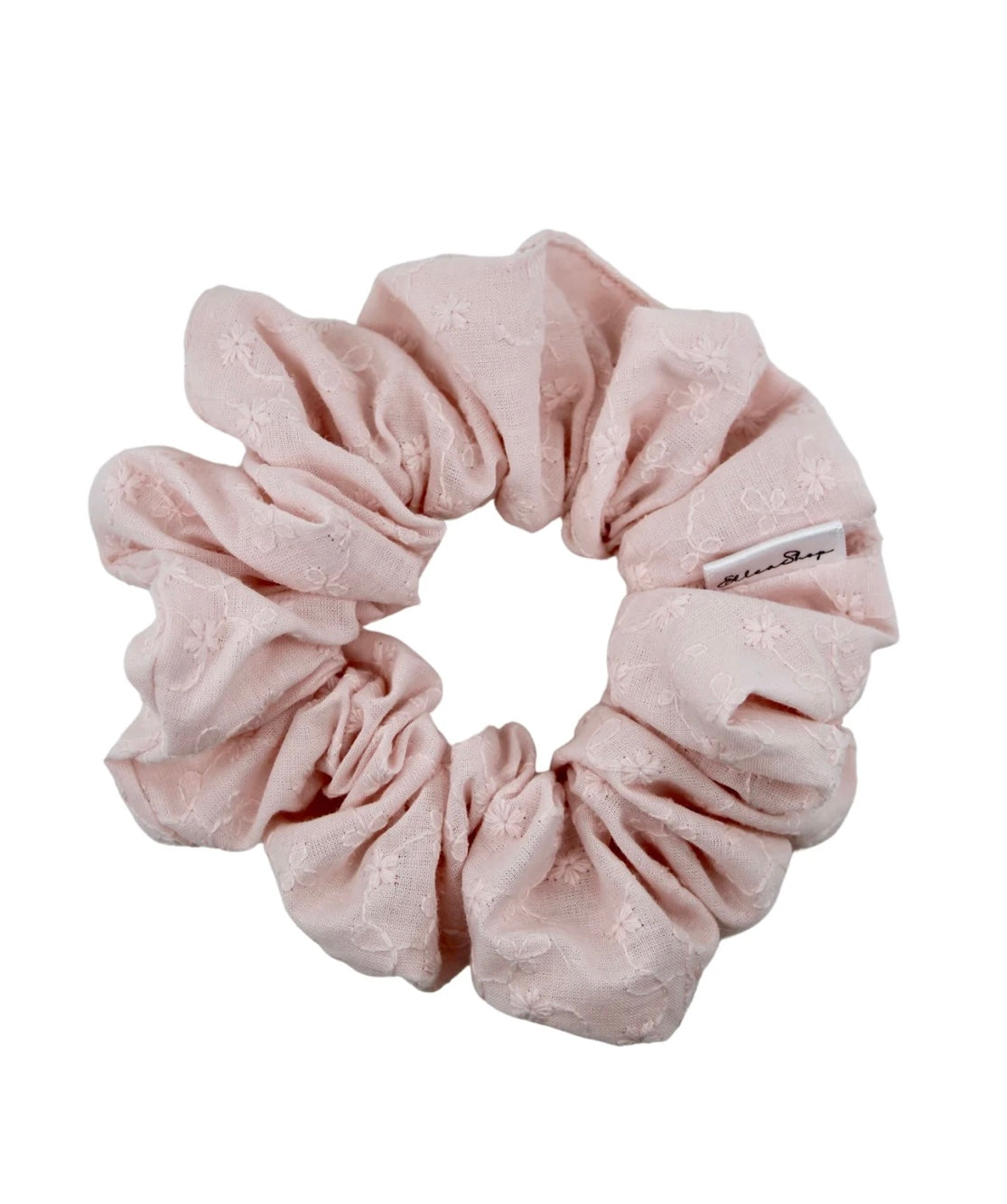 Chouchou fleurs Blush