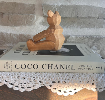 Petit ourson en bois articulé vintage