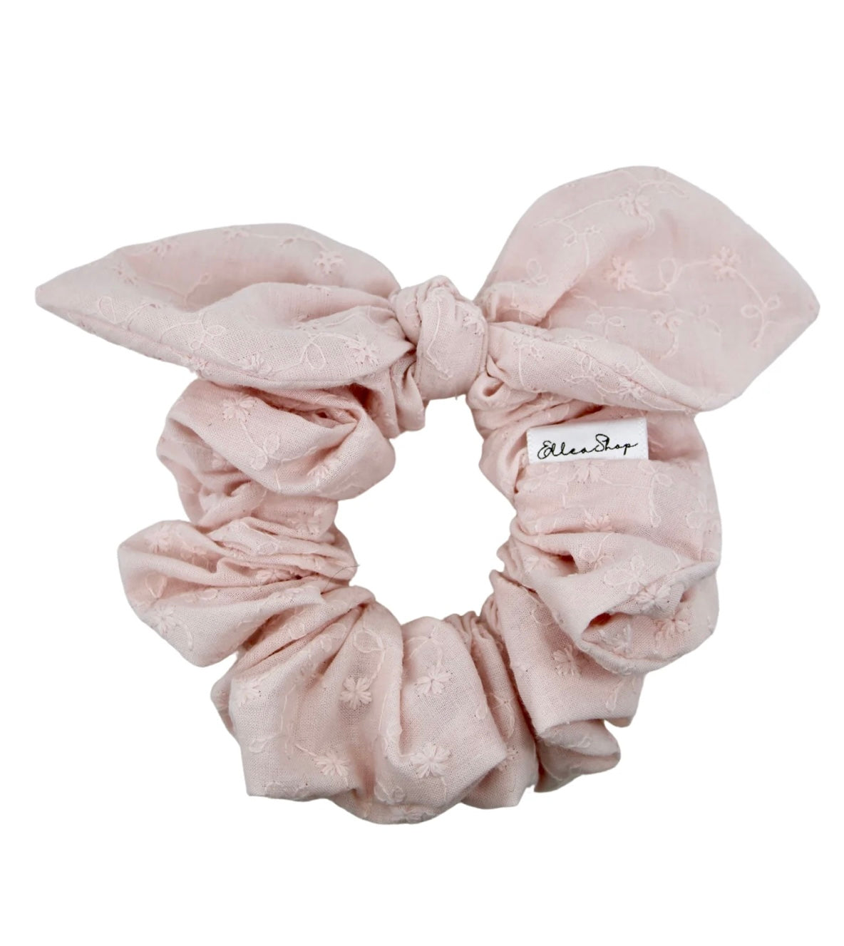 Chouchou a boucle fleurs Blush