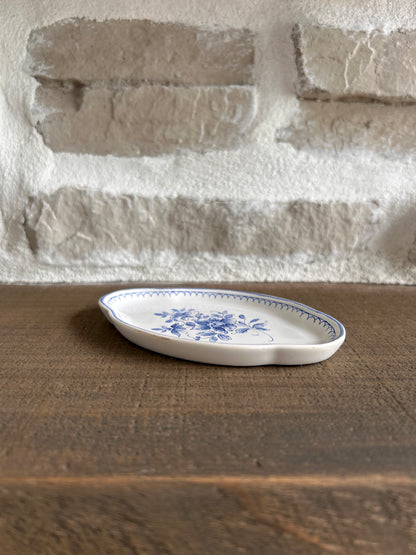 Petite coupelle en faïence fleurie bleue | Tradition de Moustiers